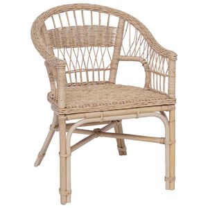 vidaXL Stacking Chair Rattan Natural 60 x 60 x 81 cm