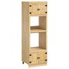vidaXL Cabinet SKI Honey Brown 66 x 58 x 207 cm Solid Pine Wood