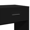 vidaXL 4 Piece Dressing Table Set Black Engineered Wood