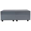 vidaXL Coffee Table High Gloss Grey 100x100x35 cm