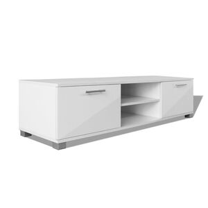 vidaXL TV Stand | High-gloss white | Engineered wood, MDF | 120x40.5x35 cm