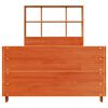 vidaXL Bed Frame without Mattress Wax Brown 90x200 cm Solid Wood Pine