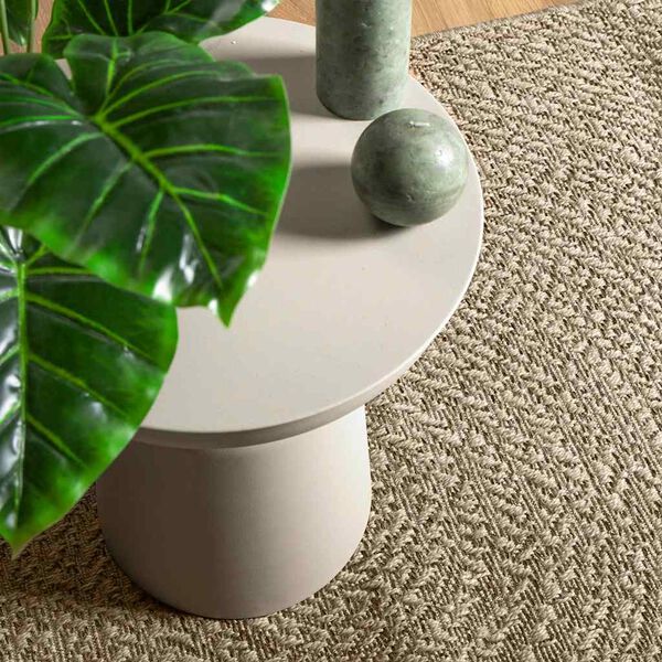 vidaXL Rug ZIZUR Beige 80x200 cm Jute Look Indoor and Outdoor