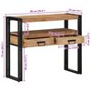 vidaXL Console Table Brown 90 x 33 x 75 cm Solid Acacia Wood