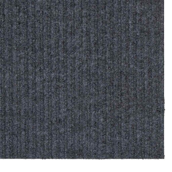 vidaXL Carpet Runner Grey 80 x 500 cm Fabric