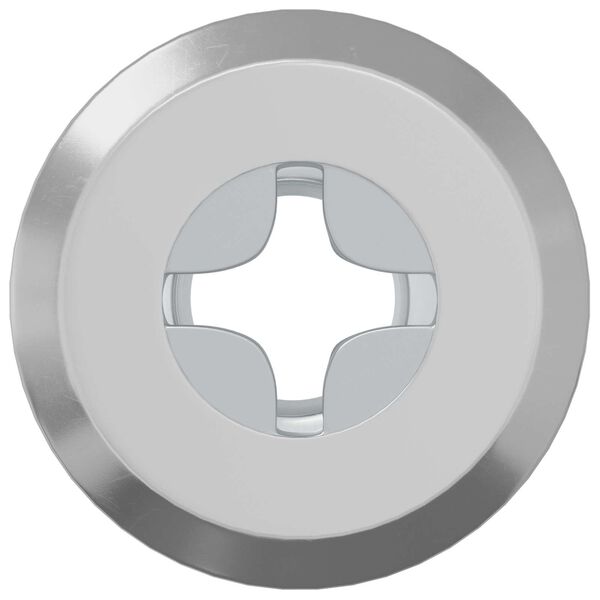 vidaXL Lock Nut 2 pcs Silver M6 x 15 mm Steel