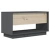 vidaXL TV Cabinet Grey 74x34x40 cm Solid Wood Pine