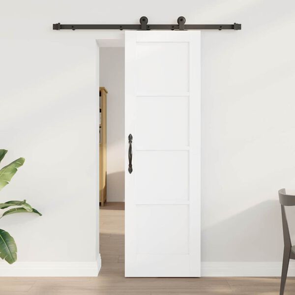 vidaXL Sliding Door ORKDAL White 61 x 198.5 cm Solid Pine Wood