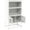 vidaXL Highboard White 68x39x123 cm Steel