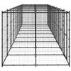 vidaXL Outdoor Dog Kennel Steel 21.78 m&sup2;