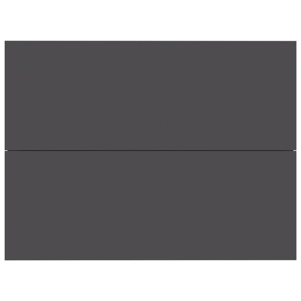 vidaXL Bedside Cabinet Grey 40x30x30 cm Engineered Wood