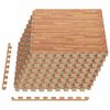 vidaXL Pool Ground Mat 24 pcs Wood 8.64 m&sup2; EVA Foam