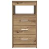 vidaXL Drawer Cabinet Artisan Oak 40x50x76 cm Engineered Wood