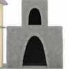 vidaXL Cat Tree with Sisal Scratching Posts Light Grey 83 cm