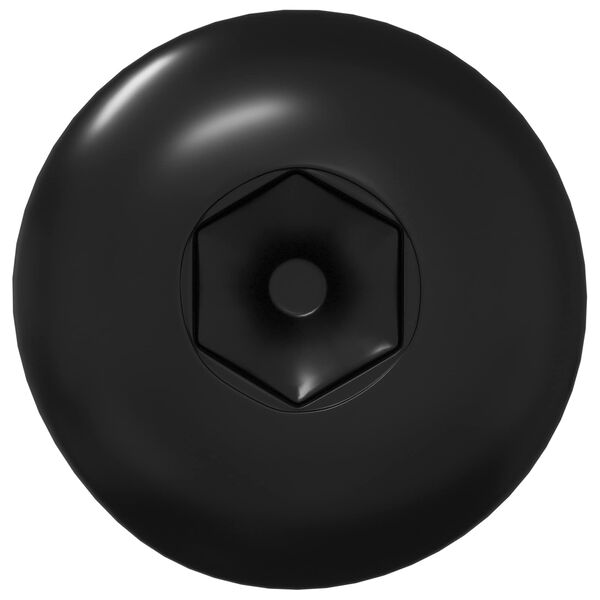 vidaXL Sleeve Nuts 2 pcs Black M4 x 14.5 mm Iron