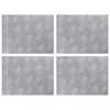 vidaXL Stair Tread 4 pcs 40 x 30 cm Silver Aluminium Rectangular