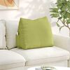 vidaXL Back Pillow Light Green 60 x 20 x 50 cm Fabric