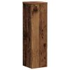 vidaXL Plant Stand 2pcs Old Wood 17x17x60 cm Engineered Wood