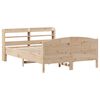vidaXL Bed Frame without Mattress 150x200 cm King Size Solid Wood Pine