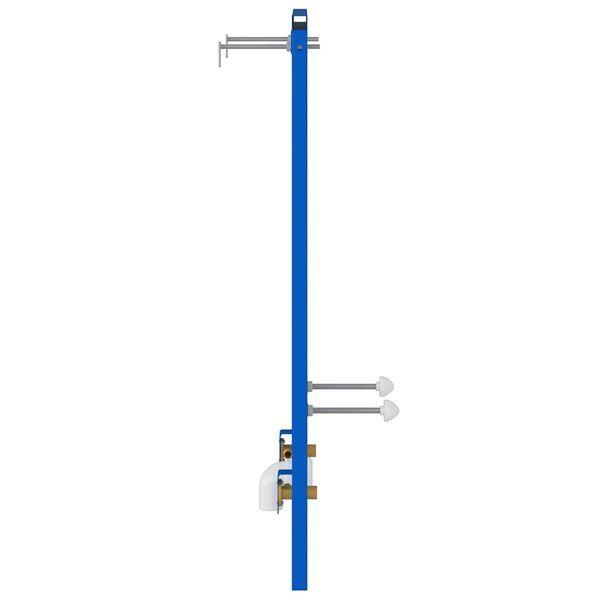 vidaXL Bathroom Wall Support Height Adjustable Blue 50 x 3 x 112 cm