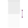 vidaXL Roller blind blackout 124.4x230 cm Fabric Width 120 cm white