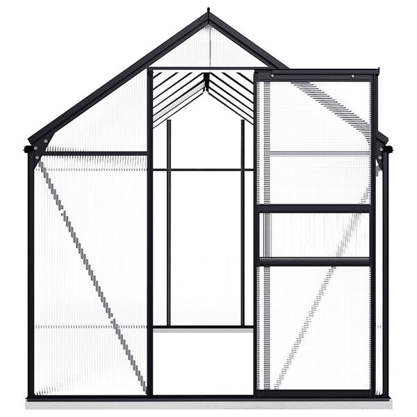 vidaXL Greenhouse with Base Frame Anthracite Aluminium 8.17 m&sup2;