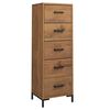vidaXL Chest of Drawers 42x35x110 cm Solid Pinewood
