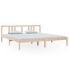 vidaXL Bed Frame without Mattress Solid Wood 180x200 cm Super King Super King Size