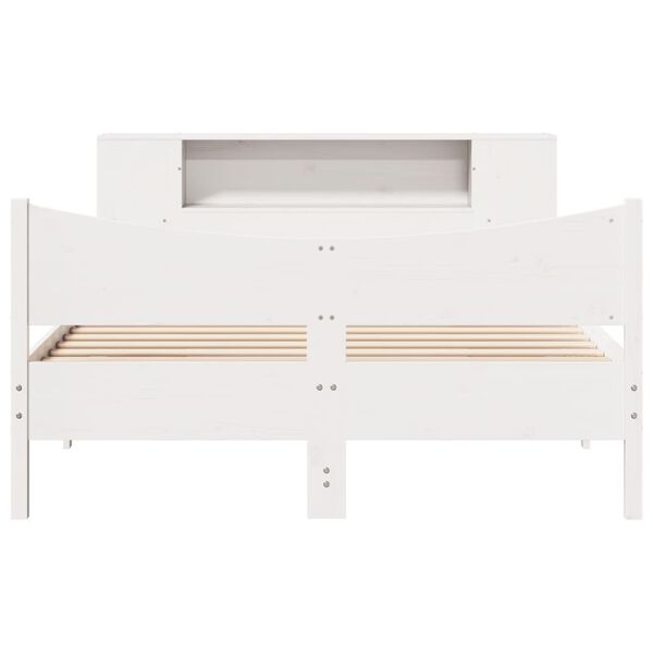 vidaXL Bed Frame without Mattress White 120x200 cm Solid Wood Pine