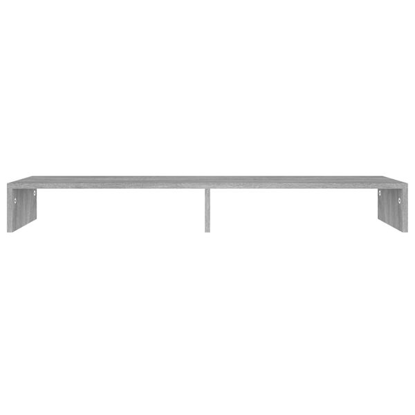 vidaXL Monitor Stand Grey Sonoma 110x23.5x9 cm Engineered Wood