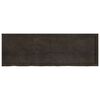 vidaXL Wall Shelf Dark Brown 180x60x(2-6) cm Treated Solid Wood Oak