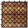 vidaXL Decking Tile 10 pcs Brown 30 x 30 cm Acacia Hardwood