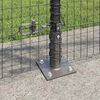 vidaXL Fence Post Grey 100 x 0.8 m (25 x 25 mm mesh) Steel and PVC