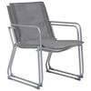 vidaXL 4 Piece Garden Lounge Set Fabric & Steel Grey