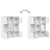 vidaXL Bookcase White 89x24x101.5 cm Engineered Wood