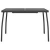 vidaXL Garden Table Anthracite 110x80x72 cm Steel Mesh