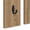 vidaXL Wall-Mounted Coat Rack with Shelf Artisan oak 84 x 10 x 80 cm