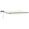 vidaXL Manual Retractable Awning with LEDs 2.5 x 2 m