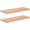 vidaXL Window Sills 2 pcs Natural 70 x 30 x 2 cm Solid Beech Wood