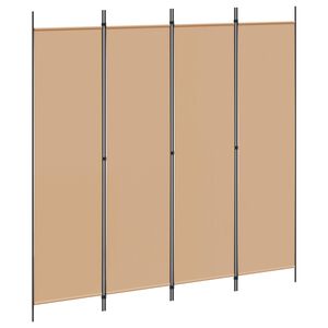 vidaXL Room Divider polyester steel