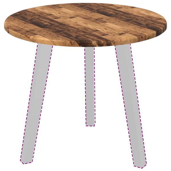 vidaXL Table Top Old wood 50 x 50 x 1.5 cm Engineered Wood