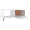 vidaXL Coffee Table High Gloss White 90x50x40 cm Engineered Wood