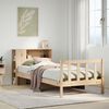 vidaXL Bookcase Bed without Mattress 75x190 cm Small Single Solid Wood Pine