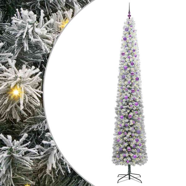 vidaXL Artificial Christmas Tree with 300 LEDs with Stand Green 270 cm