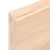 vidaXL Wall Shelf 100x60x(2-6) cm Untreated Solid Wood Oak