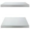 vidaXL Wall Shelves 2 pcs 75x40 cm Silver Stainless Steel