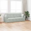 vidaXL Floor Sofa Bed Light Grey 213 x 70 x 77 cm Velvet