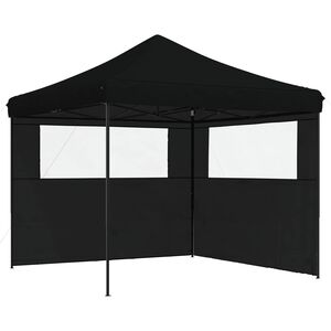 vidaXL Party Tent Folding Black 292 x 292 x 315 cm Oxford Fabric