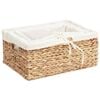 vidaXL Storage Baskets 3 pcs Natural 40 x 30 x 18 cm Water hyacinth