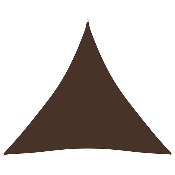 vidaXL Sunshade Sail Oxford Fabric Triangular 3x3x3 m Brown